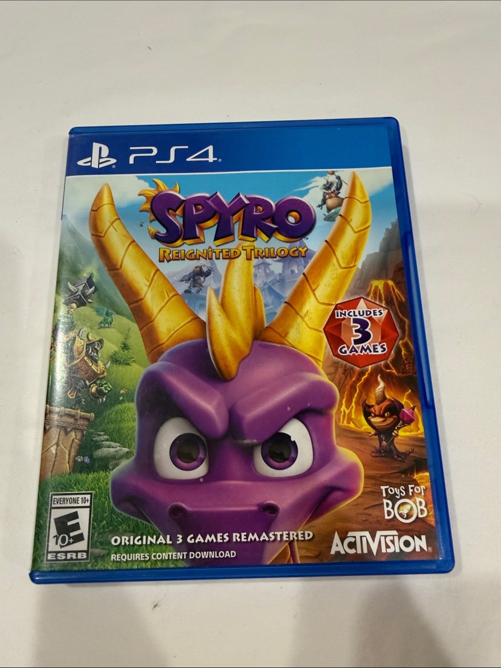 Sony PS4 Spyro Reignited Trilogy - Purple & Gold Cover